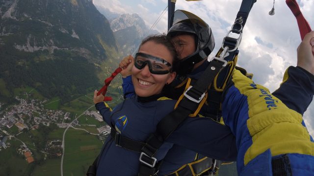 Razgled pod padalom Bovec Skok s padalom v tandemu Bovec